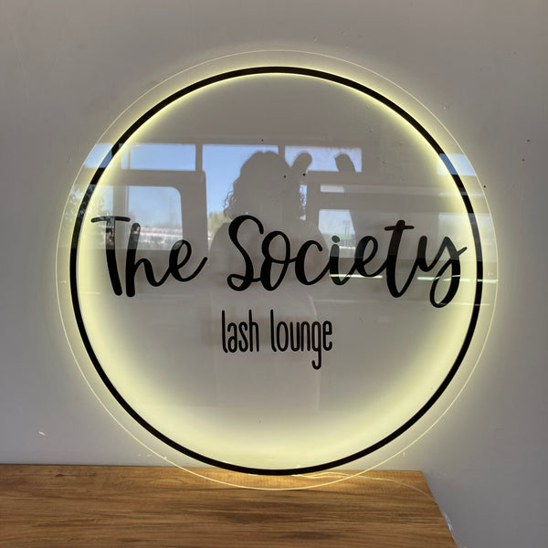 Business Neon Sign | Mirror Neon Sign |  Acrylic Custom Logo Decoration