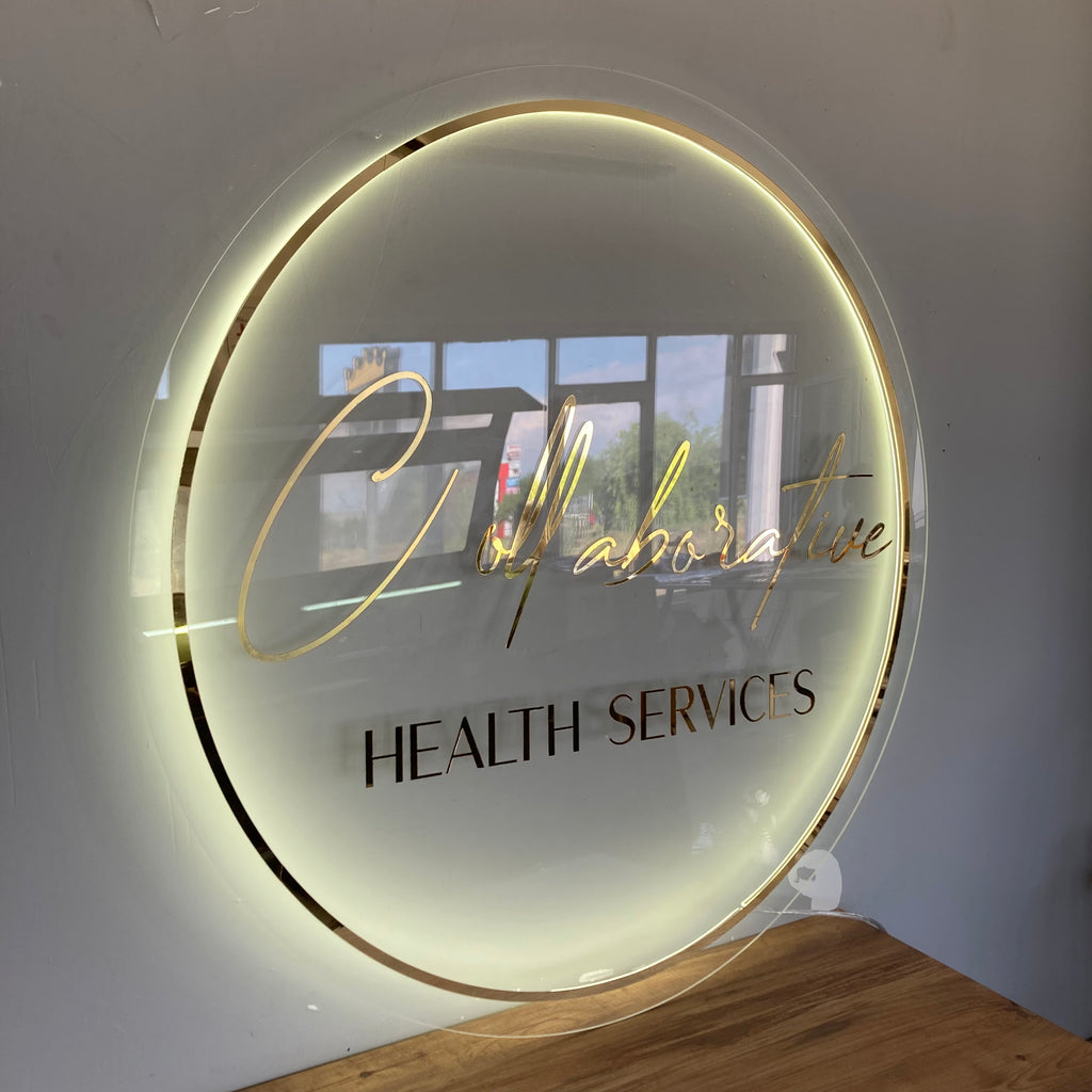 Business Neon Sign | Mirror Neon Sign |  Acrylic Custom Logo Decoration