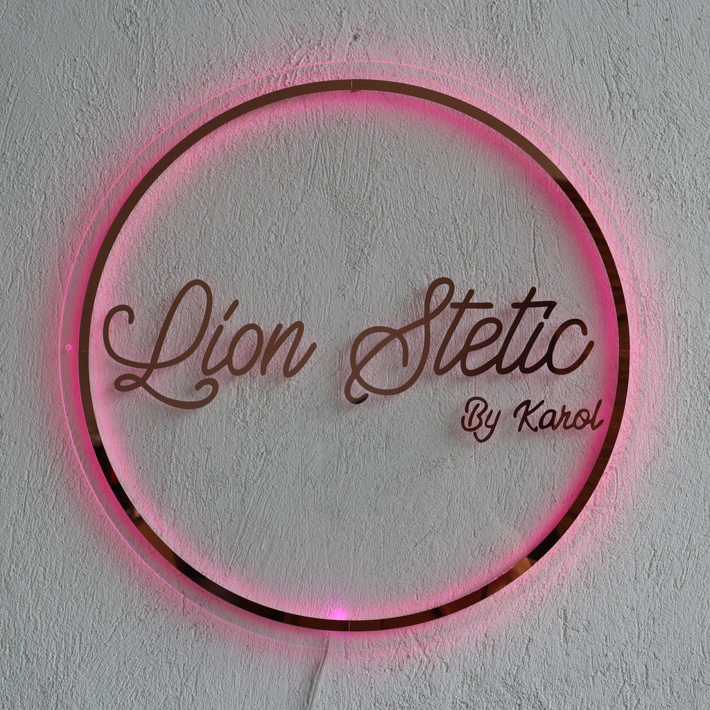 Business Neon Sign | Mirror Neon Sign |  Acrylic Custom Logo Decoration