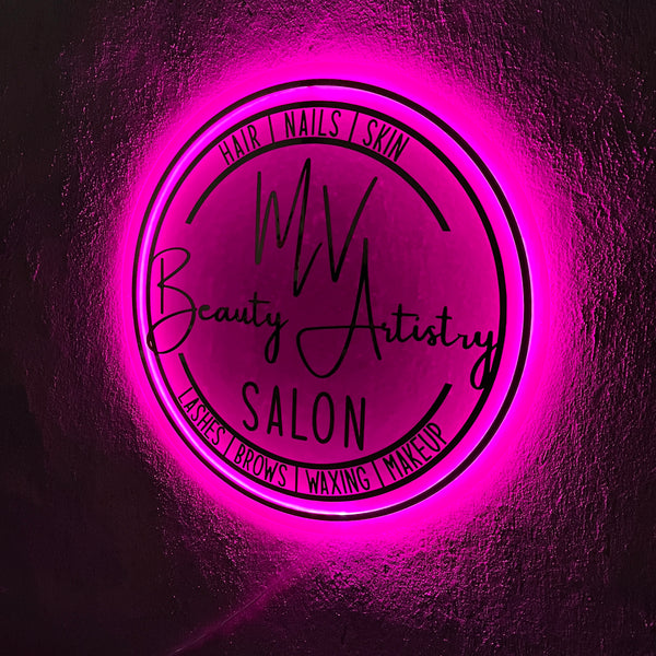 Business Neon Sign | Mirror Neon Sign |  Acrylic Custom Logo Decoration