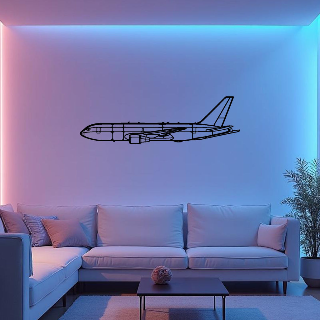 KC-46 Airplane Silhouette Metal Wall Art, Metal Aircraft Silhouette, Aviation Wall Decor, Aviator Decor