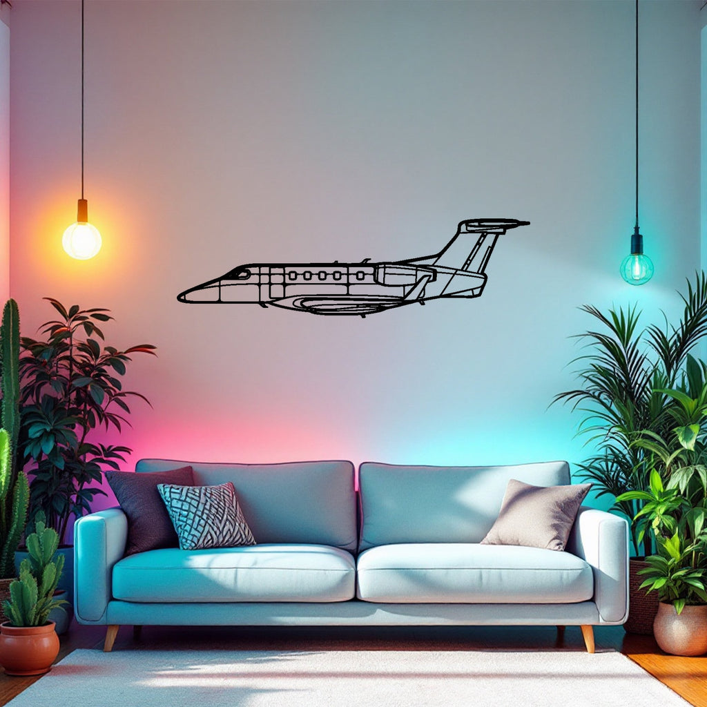 Phenom 300 Airplane Silhouette Metal Wall Art, Metal Aircraft Silhouette, Aviation Wall Decor, Aviator Decor