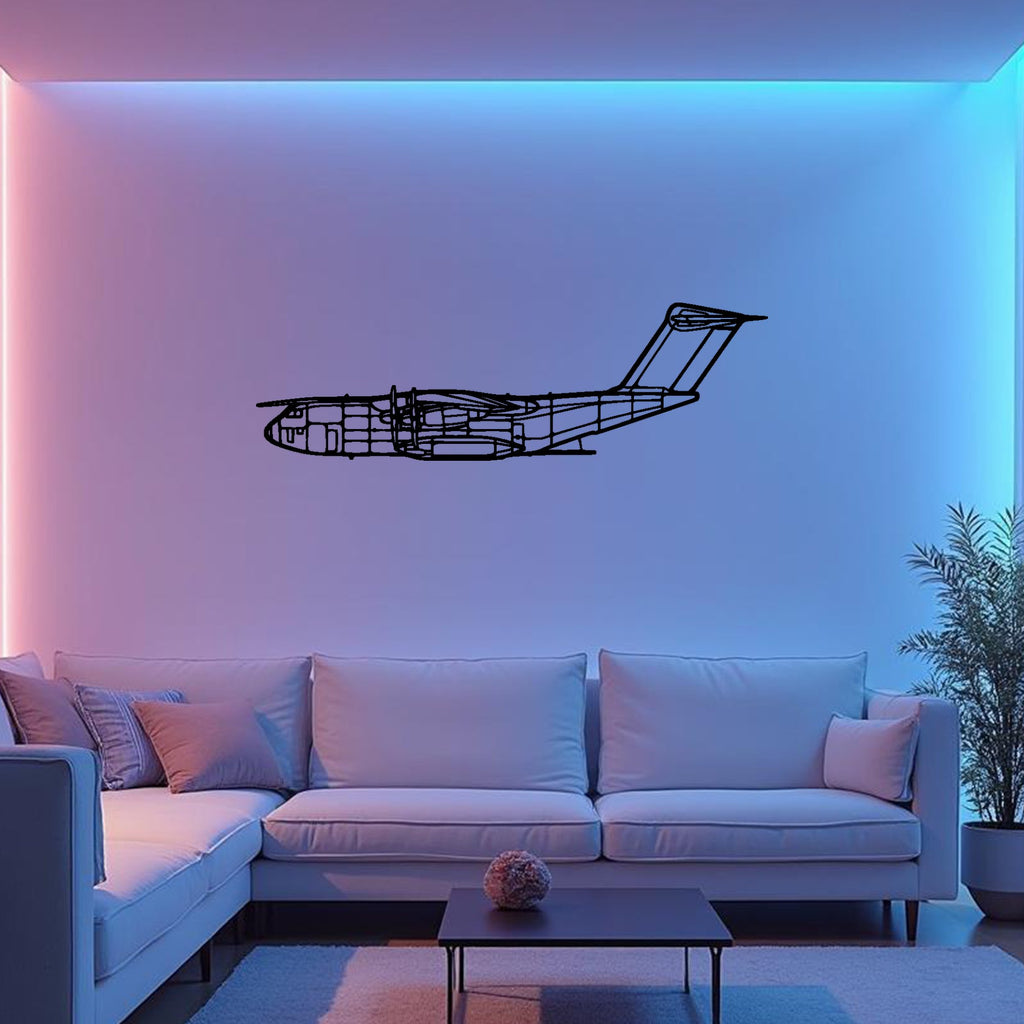 A400M Atlas Airplane Silhouette Metal Wall Art, Metal Aircraft Silhouette, Aviation Wall Decor, Aviator Decor