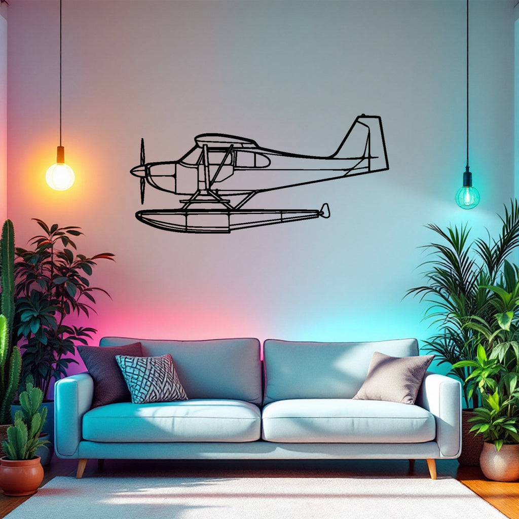 Citabria Airplane Silhouette Metal Wall Art, Metal Aircraft Silhouette, Aviation Wall Decor, Aviator Decor