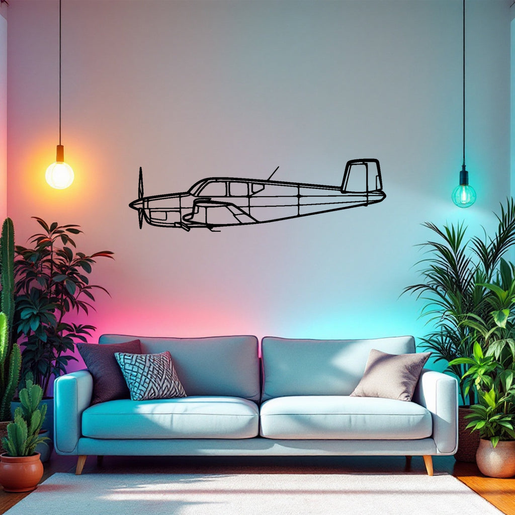 Bonanza F35 Airplane Silhouette Metal Wall Art, Metal Aircraft Silhouette, Aviation Wall Decor, Aviator Decor