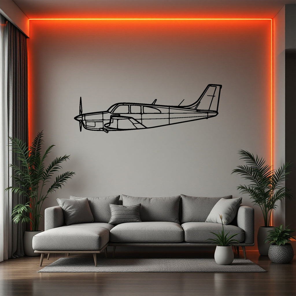 C33 Airplane Silhouette Metal Wall Art, Metal Aircraft Silhouette, Aviation Wall Decor, Aviator Decor