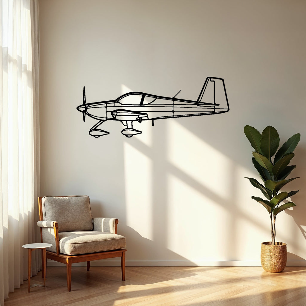 RV-14a Airplane Silhouette Metal Wall Art, Metal Aircraft Silhouette, Aviation Wall Decor, Aviator Decor