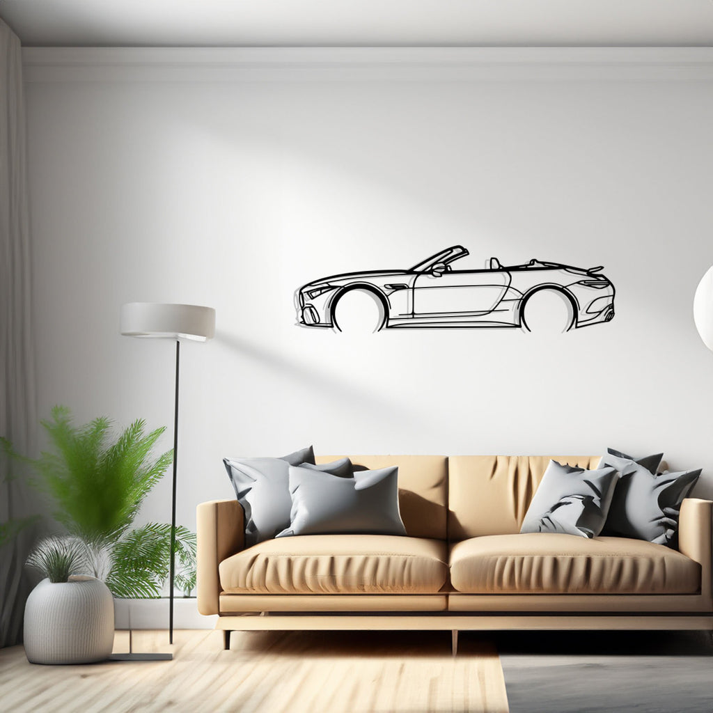 SL63 2022 Detailed Car Silhouette Wall Art