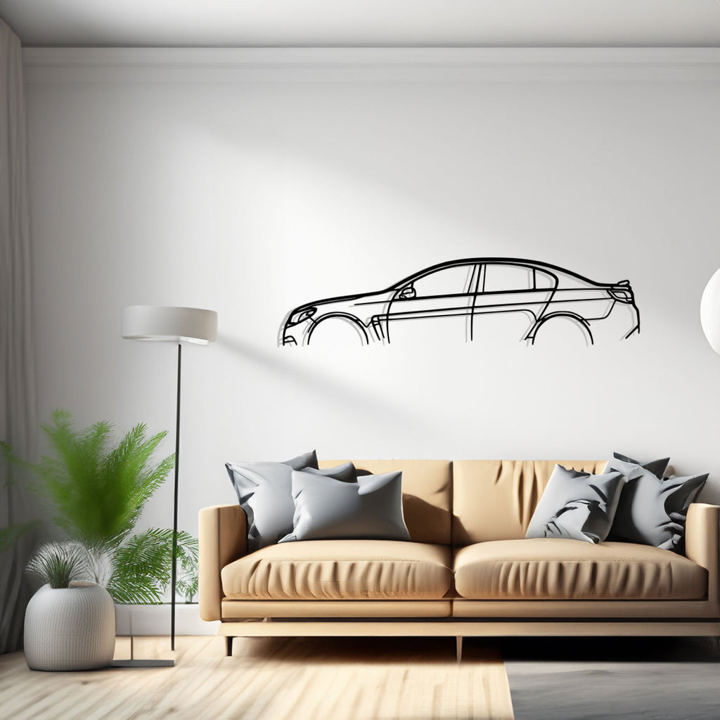 SS Car Silhouette Wall Art