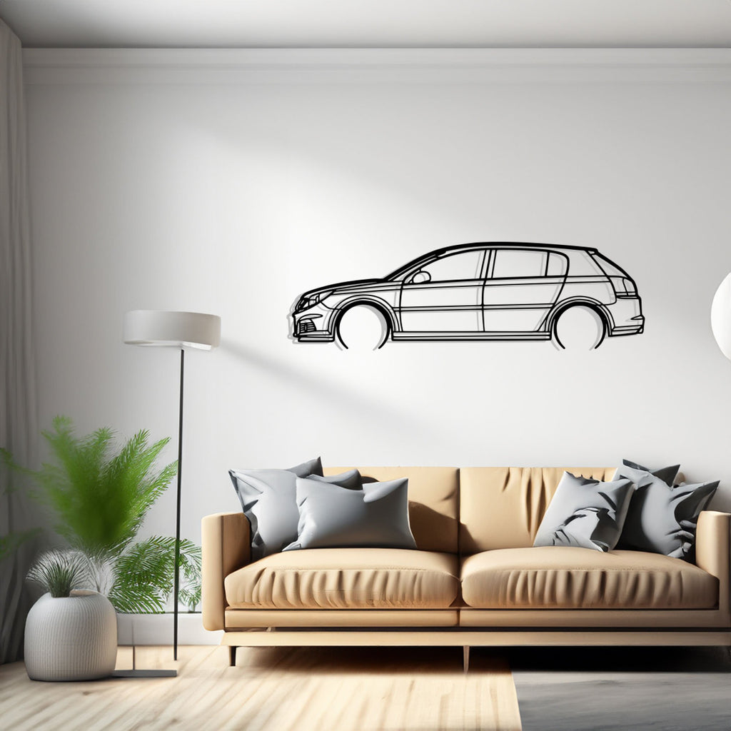 Signum V6 2006 Detailed Car Silhouette Wall Art