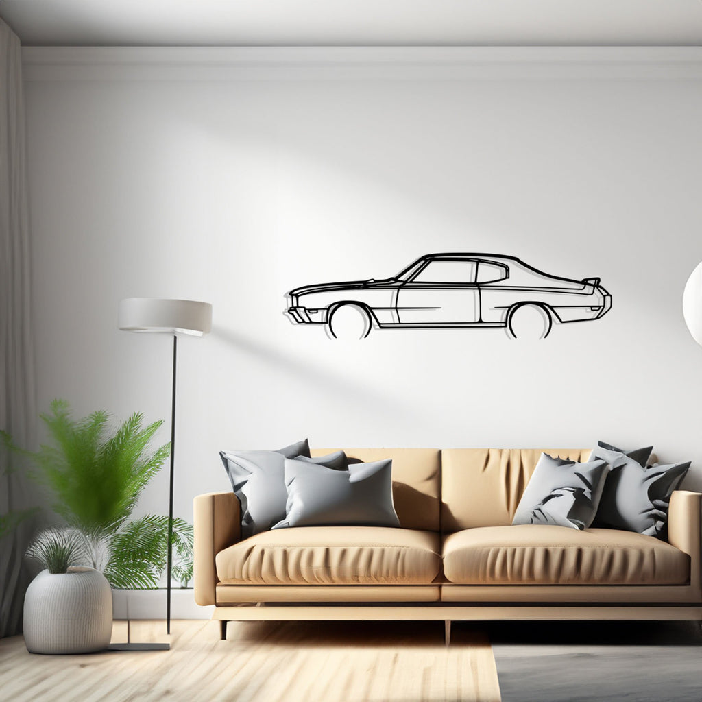 Skylark GSX 1970 Detailed Car Silhouette Wall Art