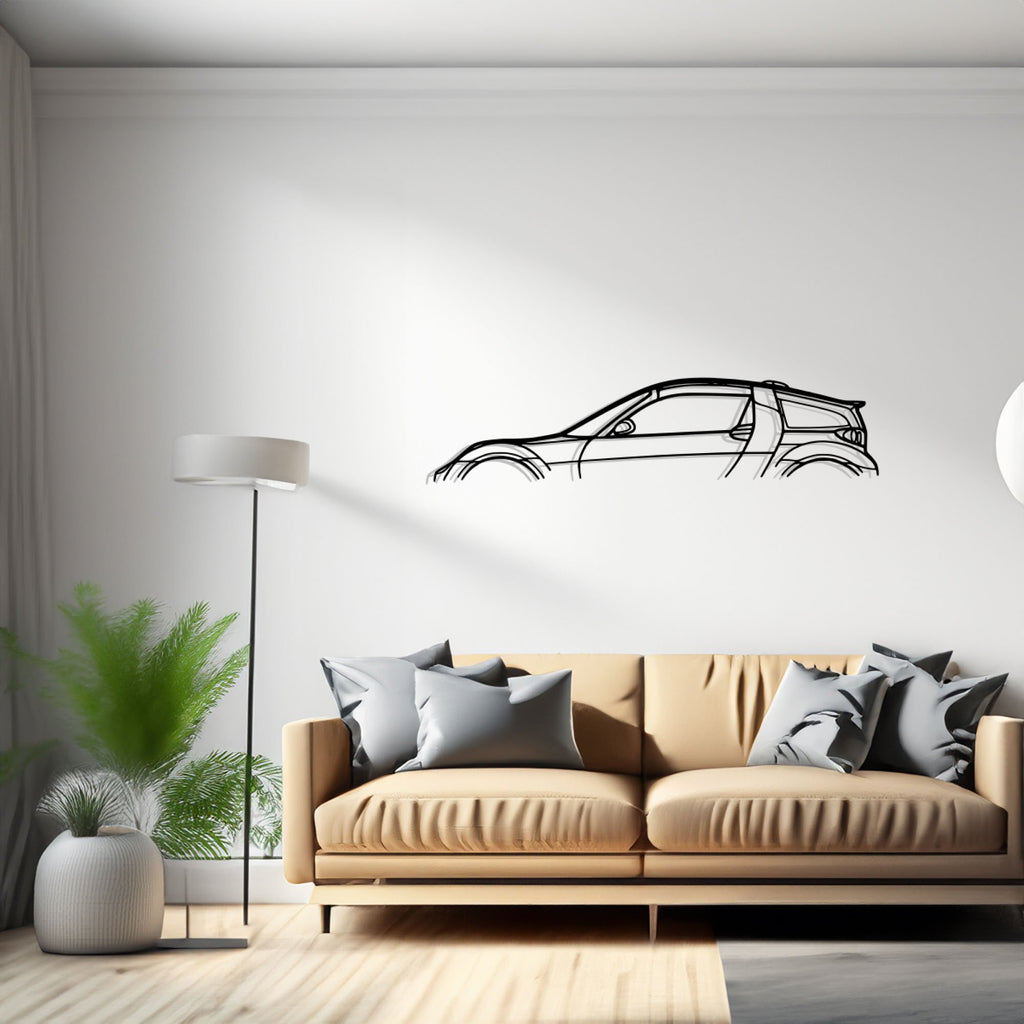 Smart coupe B edition 2002 Car Silhouette Wall Art