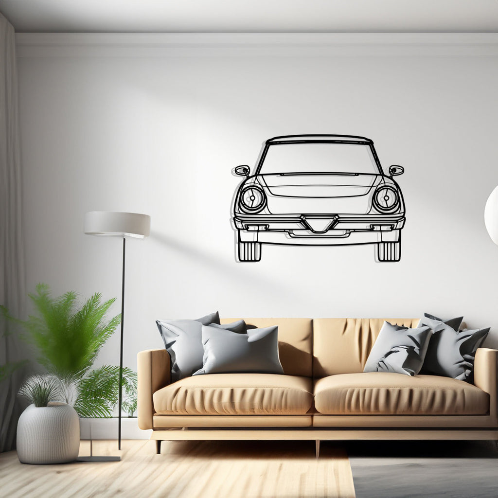 Spider 1984 Front Car Silhouette Wall Art