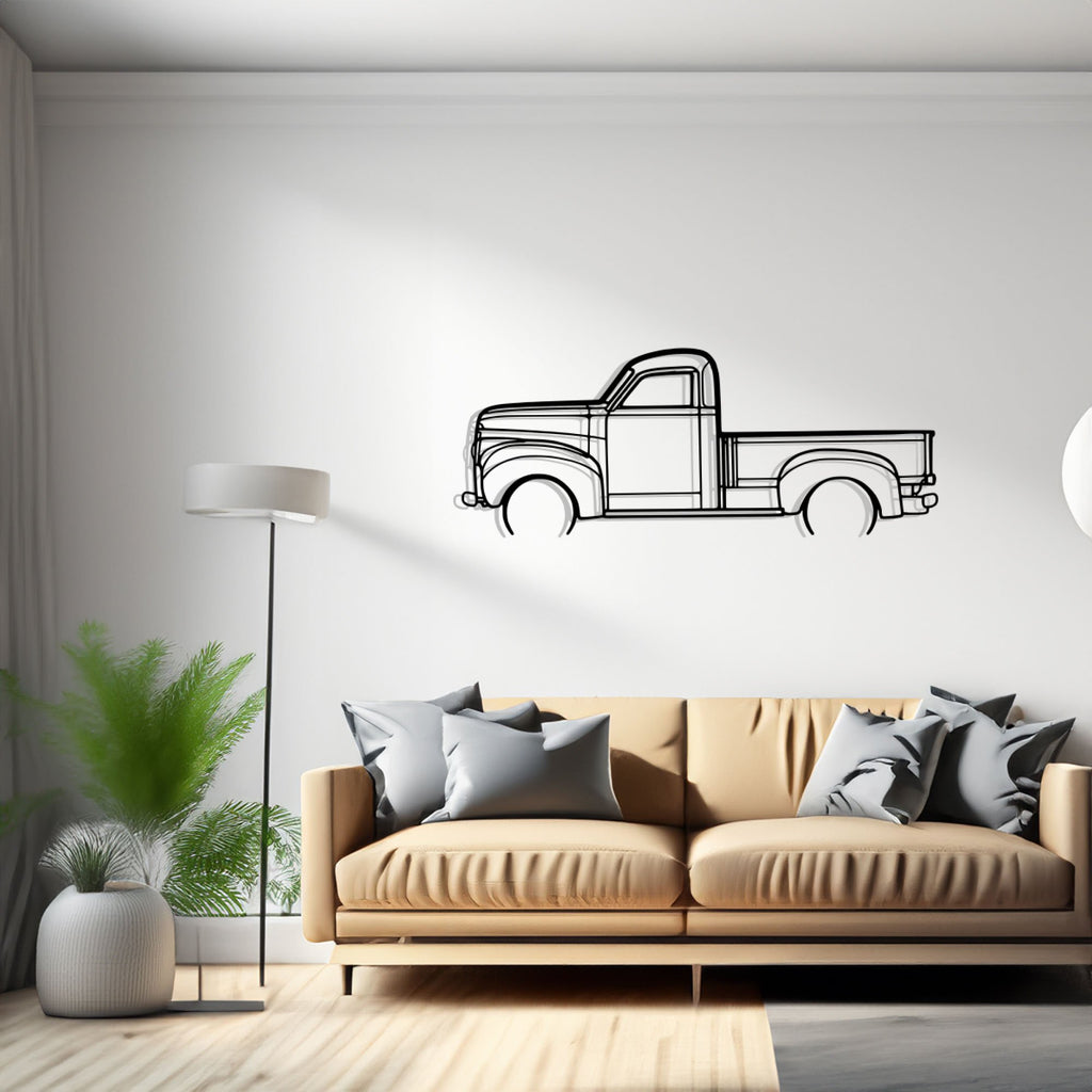 Studebaker M5 Detailed Car Silhouette Wall Art