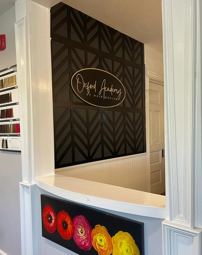 Business Oval Mirror Logo Sign, Custom 3D Acrylic Sign, Modern Office Wall Decor, Personalized Company Logo, Reception Desk Sign