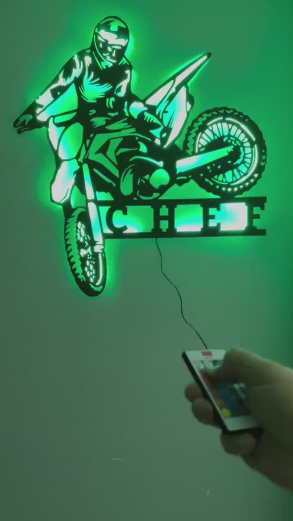 Custom Camper Van Metal Wall Art With Led Light, Personalized Mountain Camper Name Sign Decoration For Room, Camping Metal Led Decor