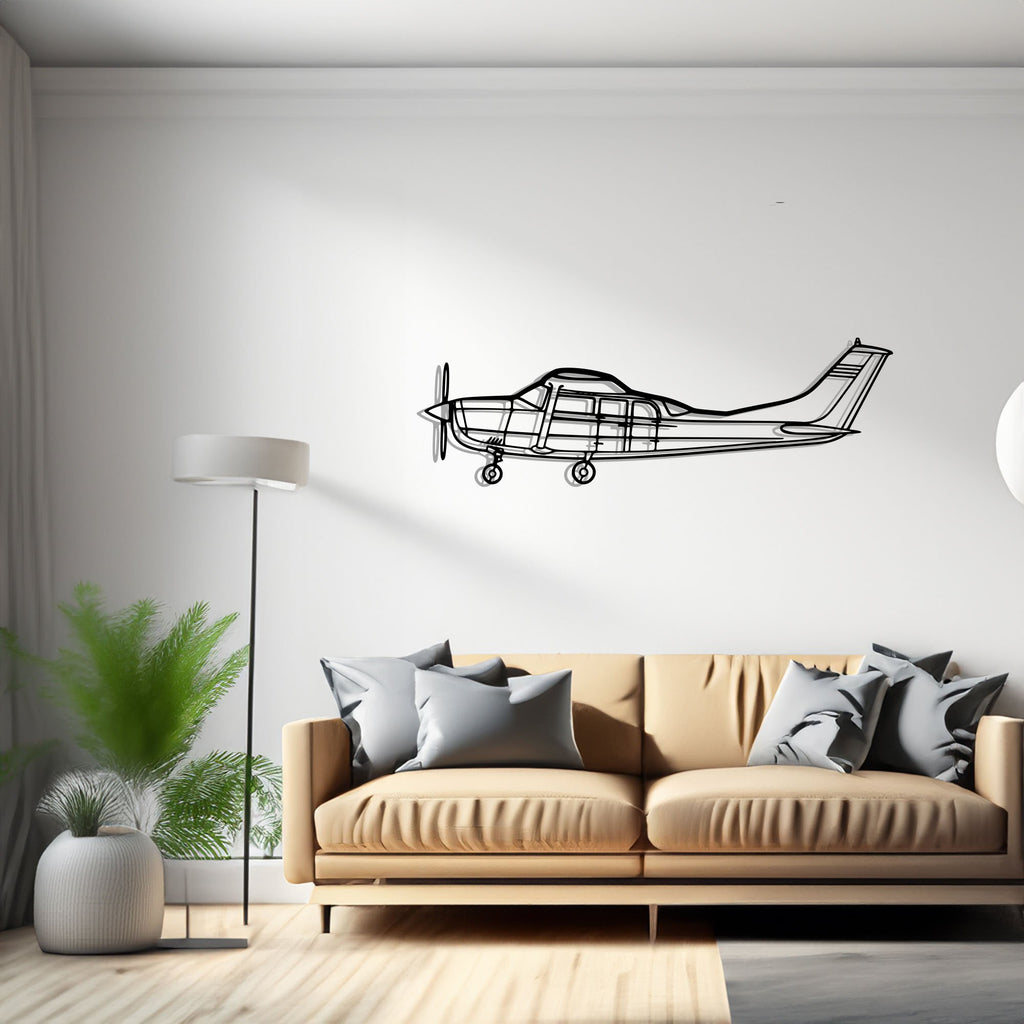 206 Airplane Silhouette Metal Wall Art Decor