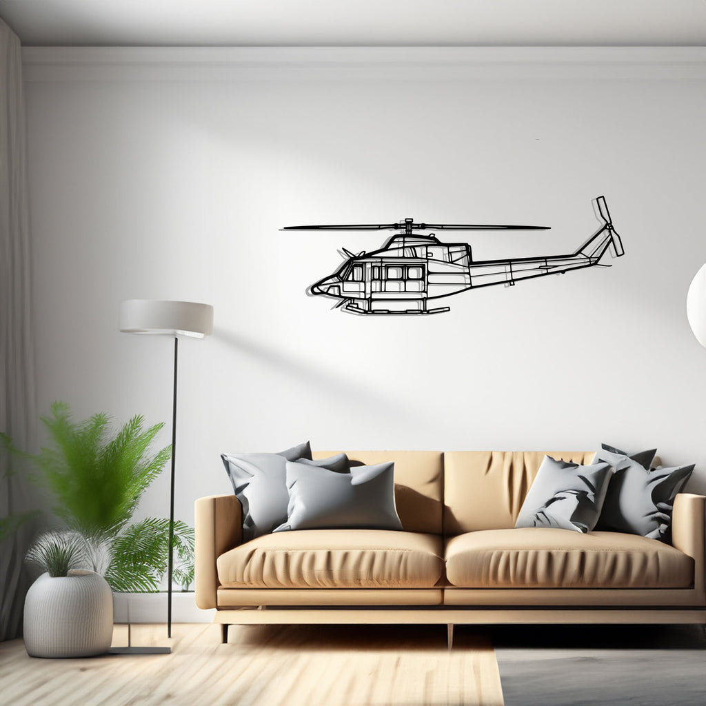 412EP Airplane Silhouette Metal Wall Art Decor