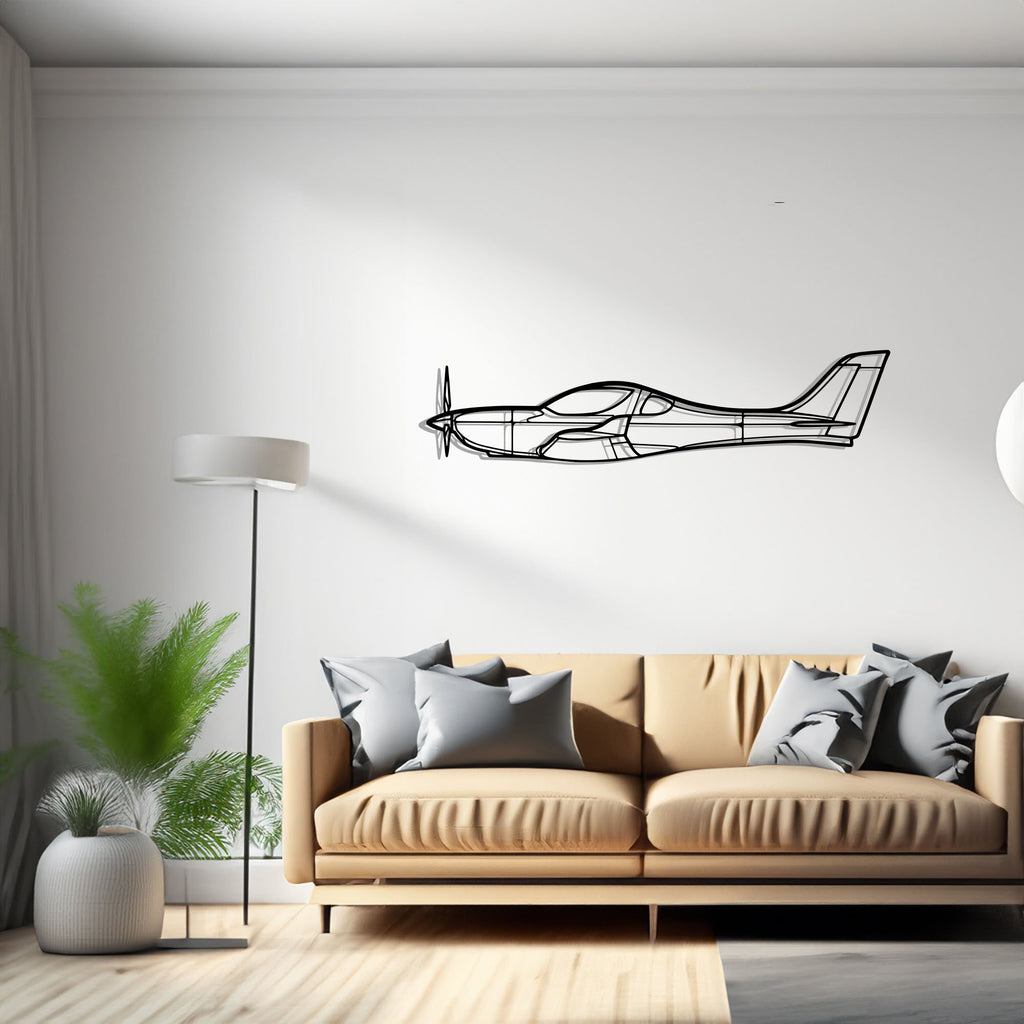 WT9 Dynamic Airplane Silhouette Metal Wall Art Decor