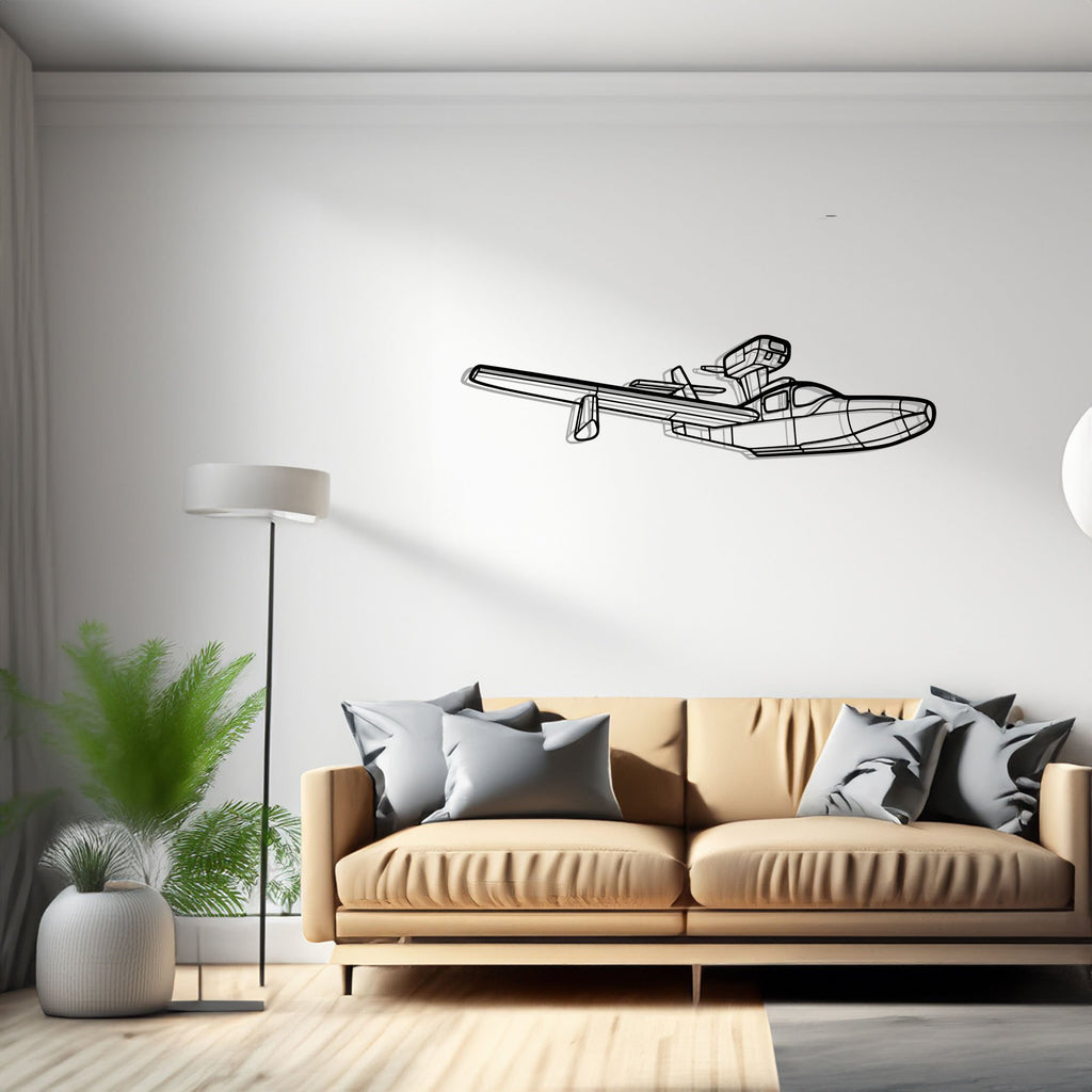 270 Turbo Renegade Airplane Silhouette Metal Wall Art Decor