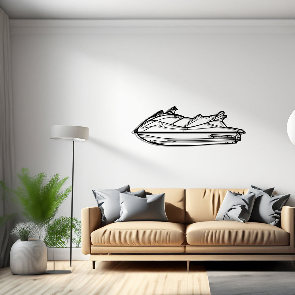 VX Sailboat, Yacht, Speedboat, Silhouette Metal Wall Art