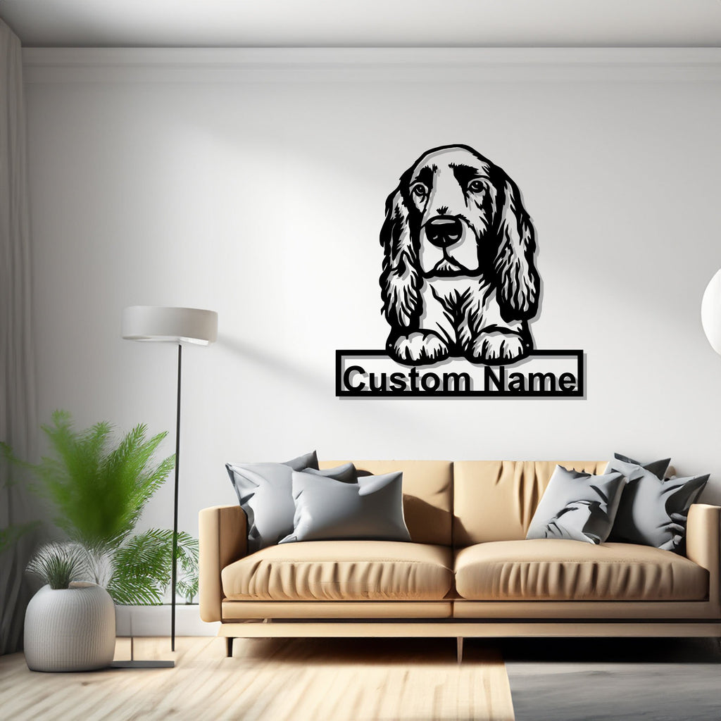 Personalized Field Spaniel Metal Sign, Field Spaniel Metal Wall Art, Field Spaniel Metal Wall Decor, Custom Field Spaniel Dog,Custom Dog