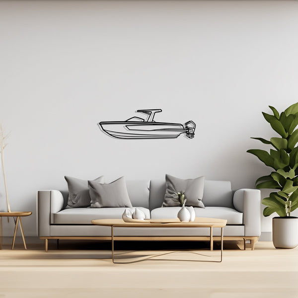 AV32OB Sailboat, Yacht, Speedboat, Silhouette Metal Wall Art