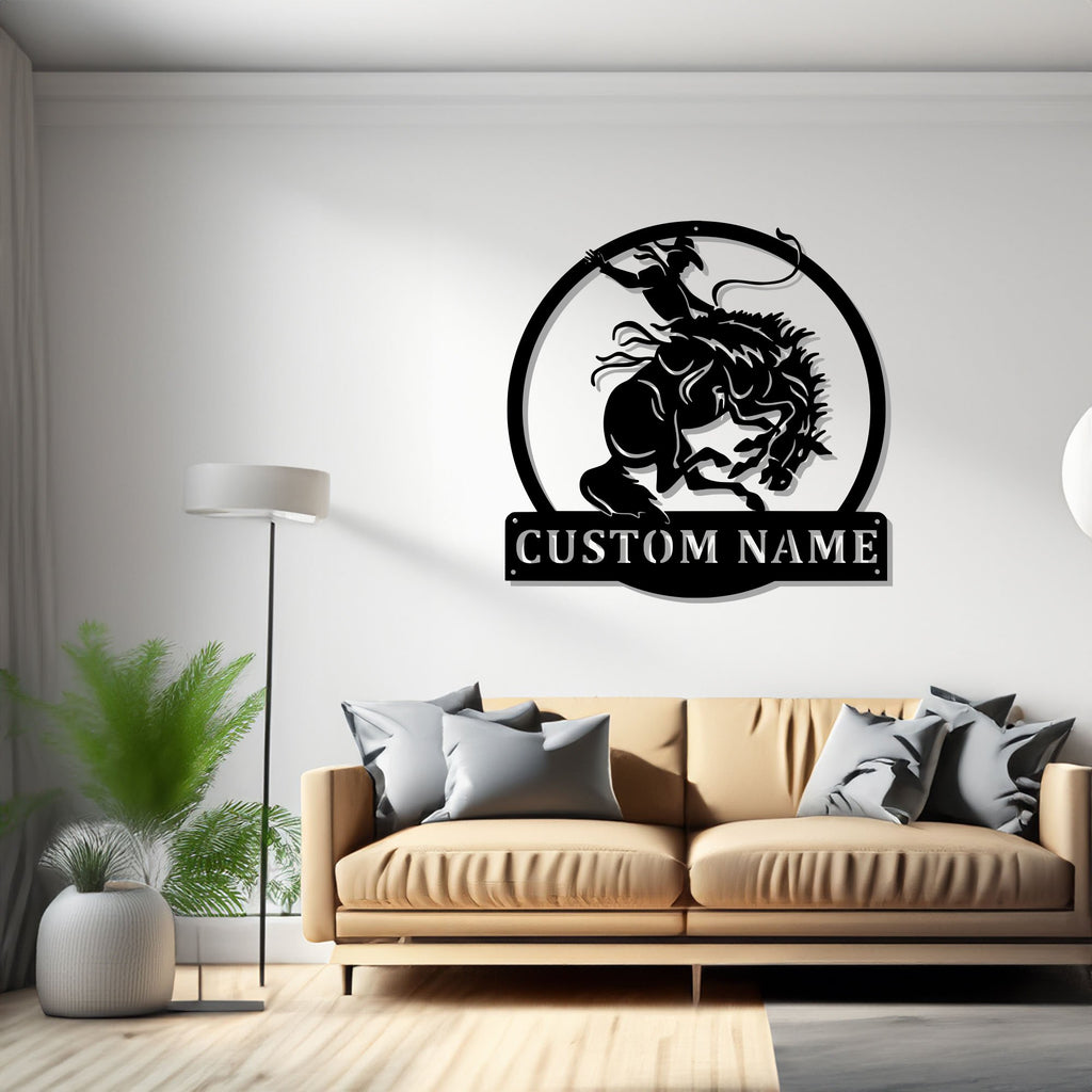 Custom Rodeo Metal Wall Art, Personalized Rodeo Name Sign Decoration For Room, Rodeo Metal Home Decor, Custom Rodeo, Rodeo Lover Gift