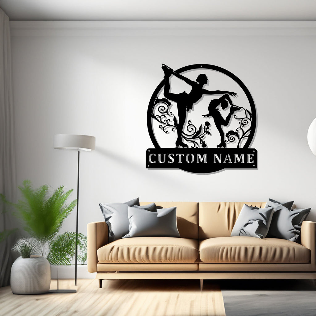 Personalized Figure Skating Metal Sign, Figure Skating Metal Wall Art, Figure Skating Metal wall Decor, Figure Skating Lover Gift