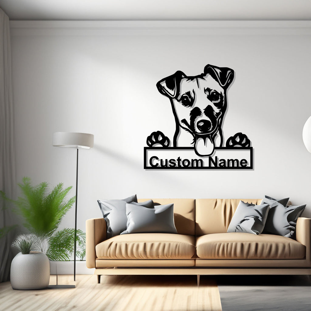 Personalized Jack Russell Terrier Metal Sign, Jack Russell Terrier Metal Wall Art, Dog Metal Sign, Jack Russell Terrier Gift, Dog Lover