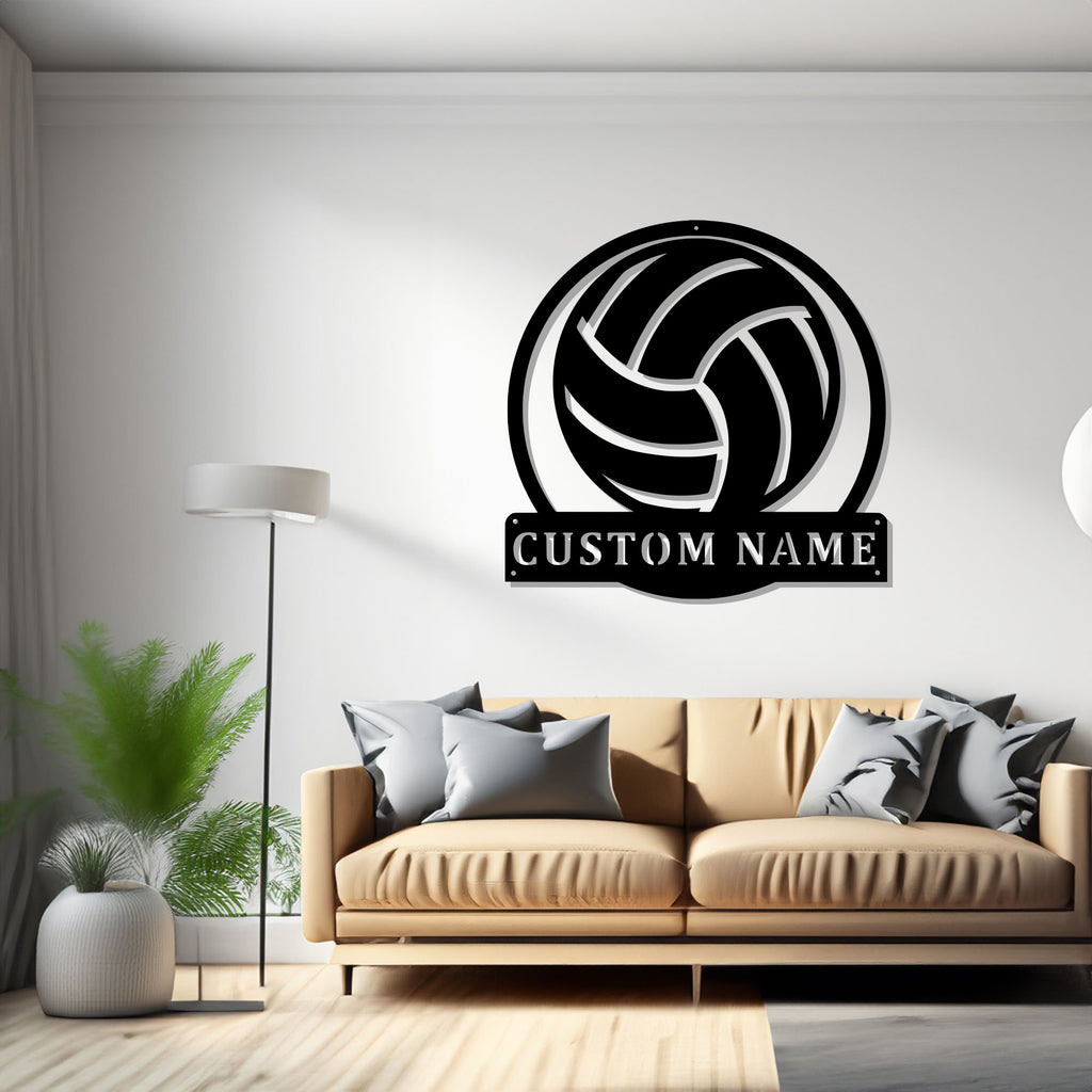 Personalized Volleyball Metal Sign, Volleyball Metal Wall Art, Volleyball Metal wall Decor, Volleyball Lover, Custom Volleyball