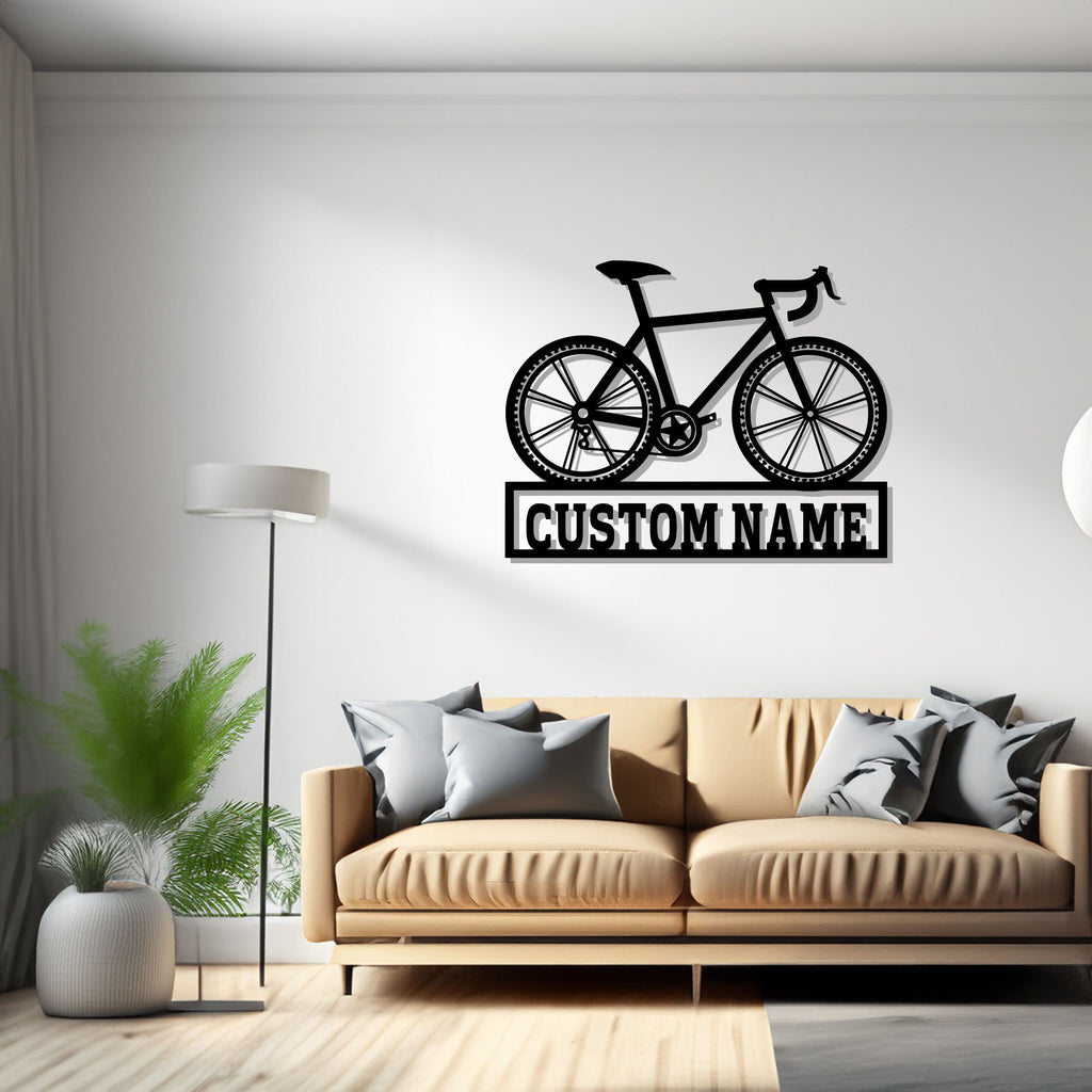 Personalized Bicycle Metal Sign, Bicycle Metal Wall Art, Bicycle Metal wall Decor, Bicycle Lover, Custom Bicycle