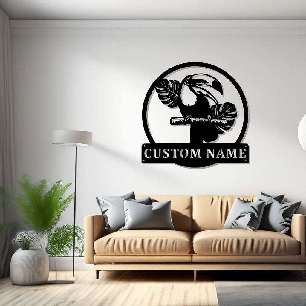 Custom Pelican Bird Metal Wall Art, Personalized Pelican Bird Name Sign Decoration For Room, Pelican Bird Home Decor, Custom Pelican Bird