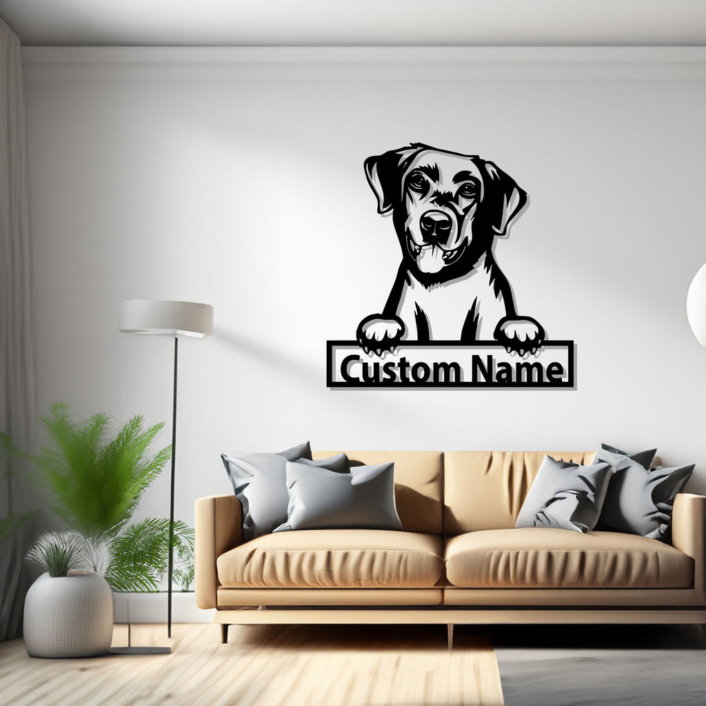 Personalized Labrador Retriever Metal Sign, Labrador Retriever Metal Wall Art, Dog Metal Sign, Labrador Retriever Gift, Dog Lover,