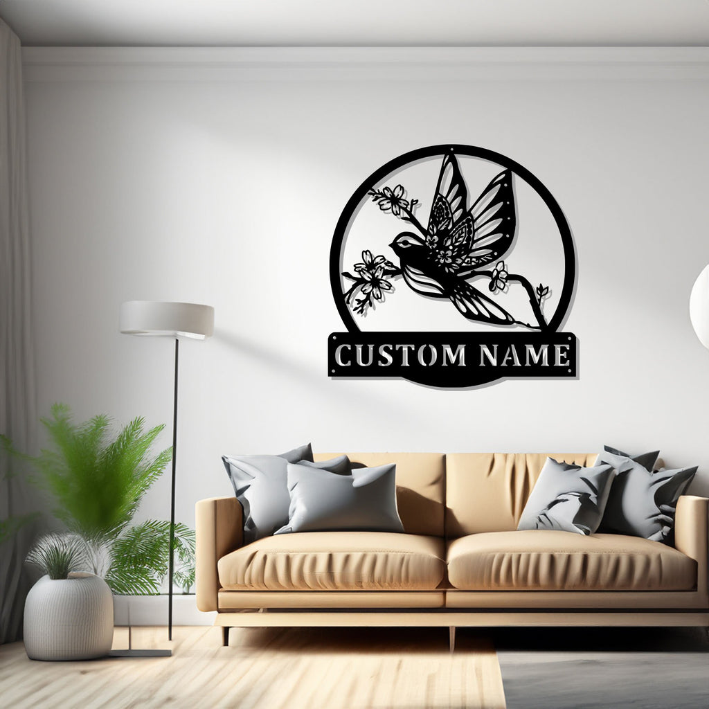 Custom Bird Isolated On White Metal Wall Art, Personalized Bird Isolated Name Sign Decoration For Room, Bird Isolated Home Decor,Custom Bird