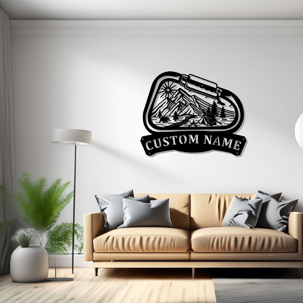 Custom Climb Outdoor Nature Metal Wall Art, Personalized Climber Name Sign Decoration For Room, Climbing Home Decor, Custom Climber, Climber