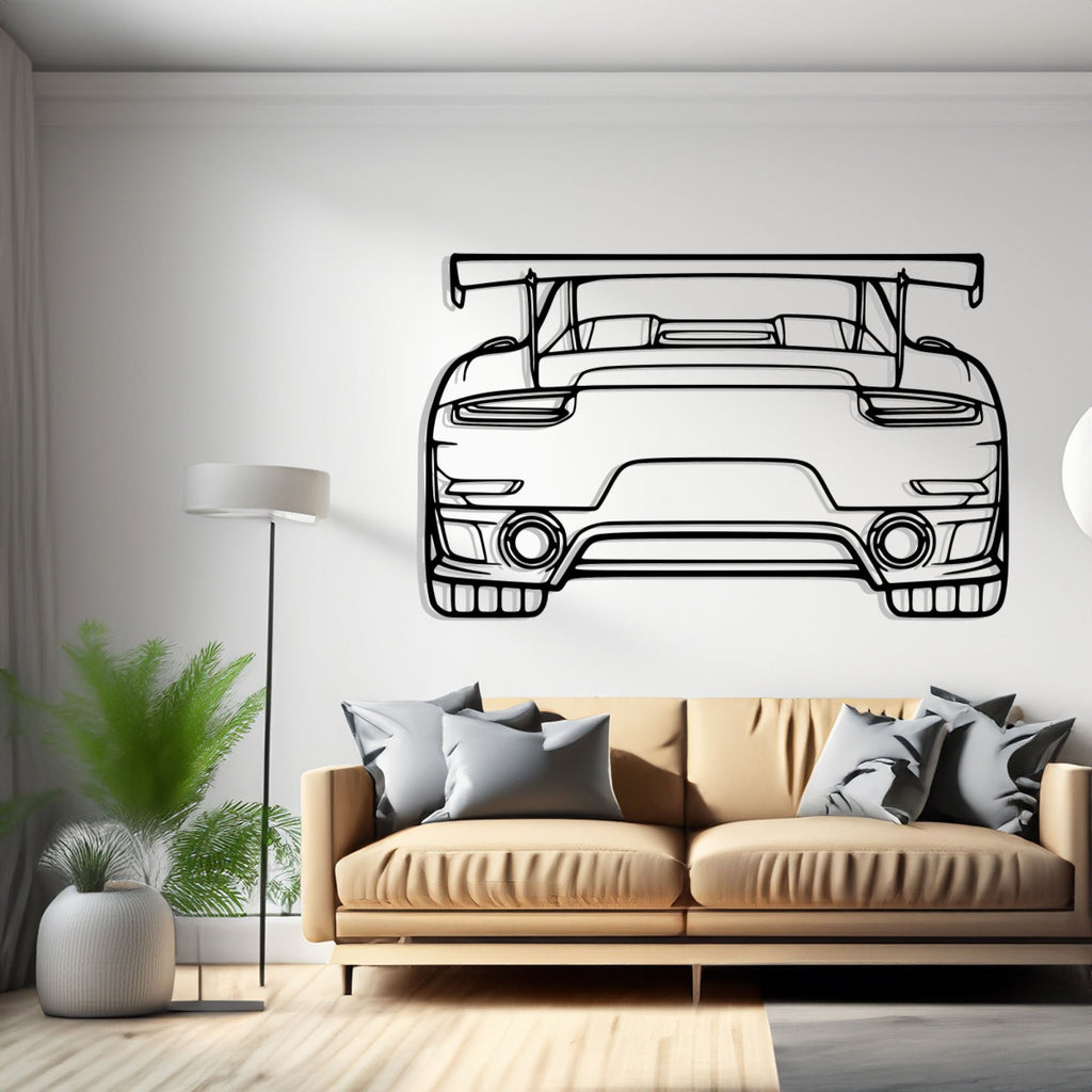 911 GT2 RS model 991 Back Silhouette Metal Wall Art, Birthday Gift, Gift for Him, Car Decor, Petrolhead Gift, Car Lover Gift, Wall Hangings