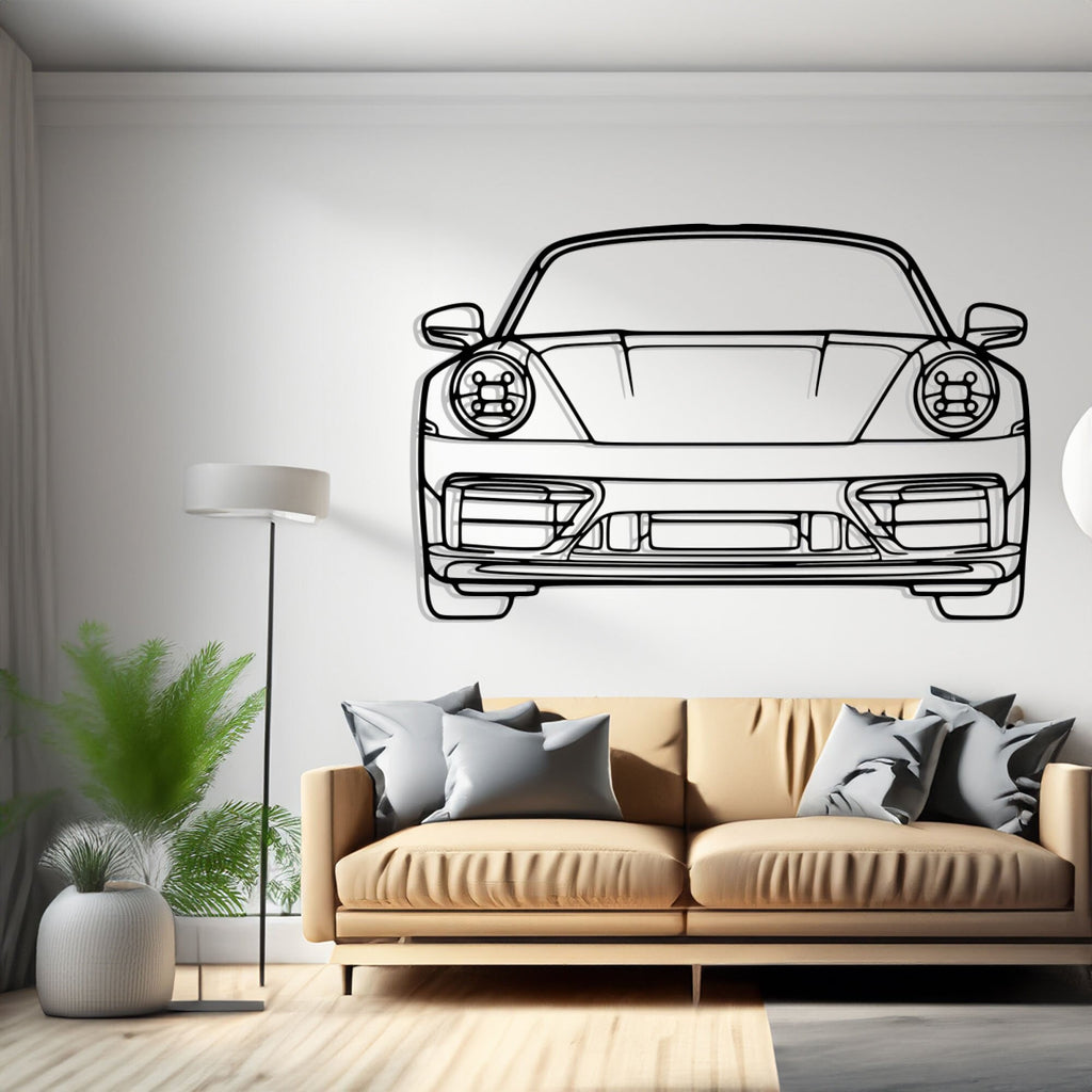 911 GT3 model 991 Front Angle Silhouette Metal Wall Art, Birthday Gift, Gift for Him, Petrolhead Gift, Car Lover Gift, Car Decor Silhouette, Wall Hangings
