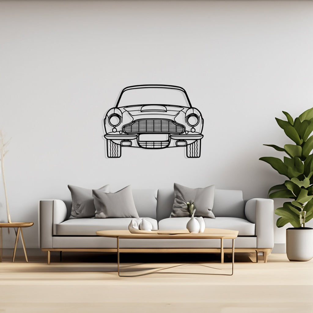 DB6 Front Silhouette Metal Wall Art, Birthday Gift, Gift for Him, Petrolhead Gift, Car Lover Gift, Car Decor Silhouette, Wall Hangings