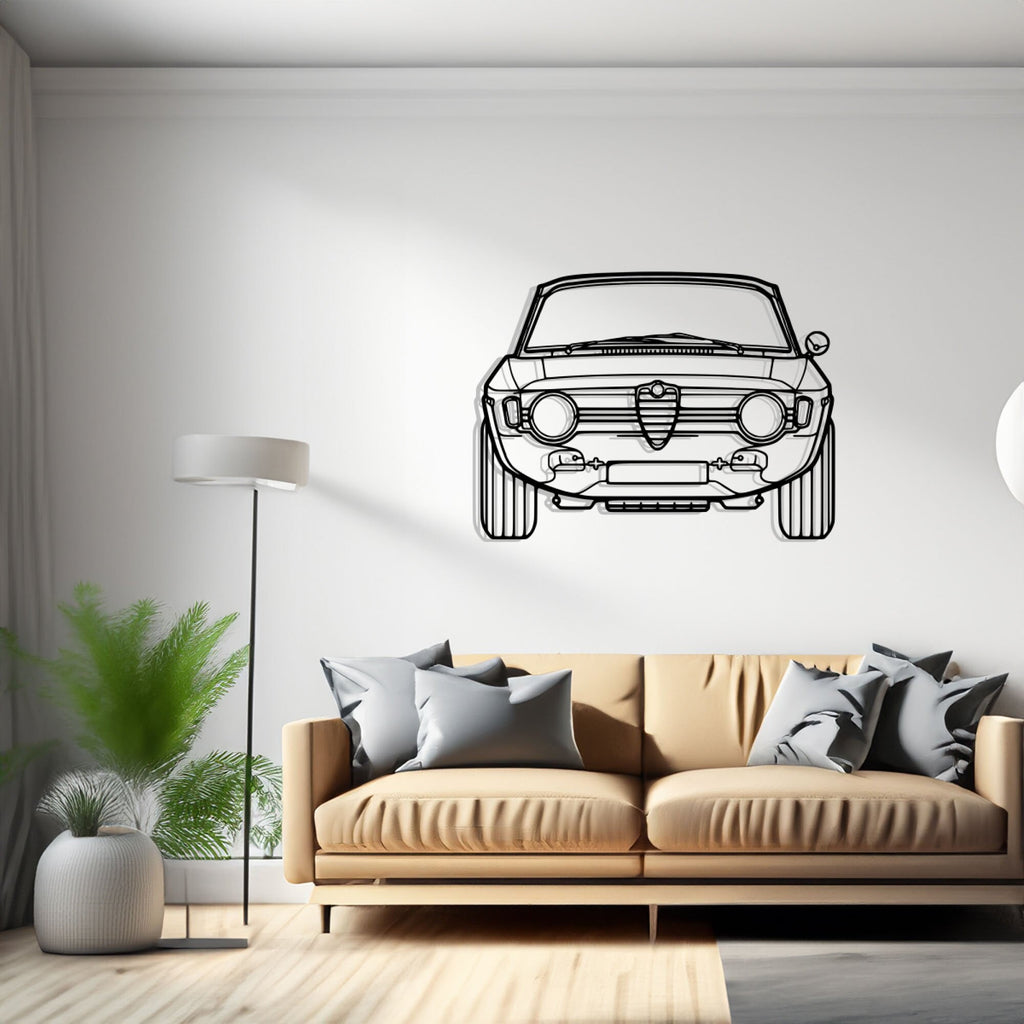 Giulia 1967 front Silhouette Metal Wall Art, Birthday Gift, Gift for Him, Petrolhead Gift, Car Lover Gift, Car Decor Silhouette, Wall Hangings