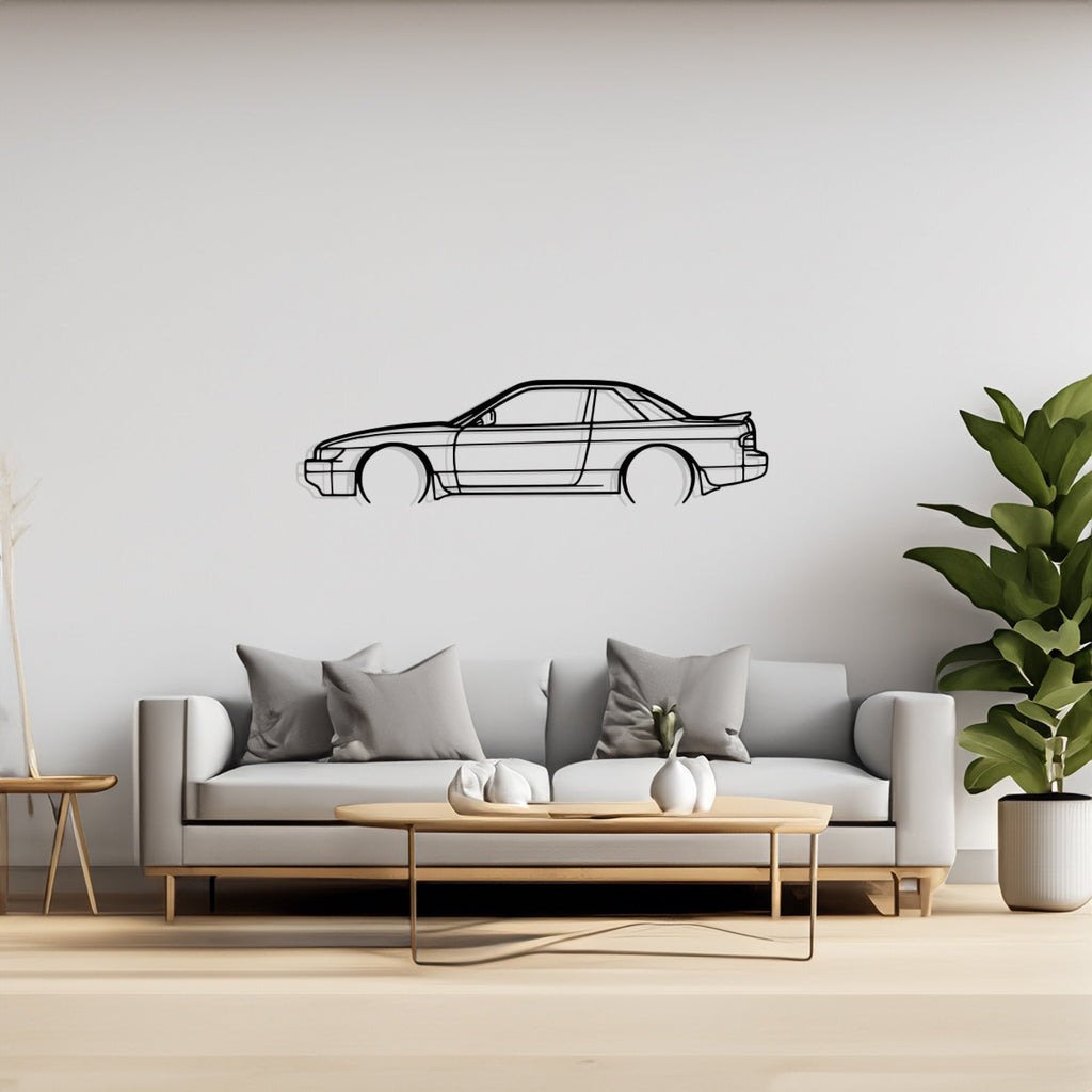 Silvia S13 1990 Detailed Silhouette Metal Wall Art, Birthday Gift, Gift for Him, Petrolhead Gift, Car Lover Gift, Car Metal Decor, Wall Decor