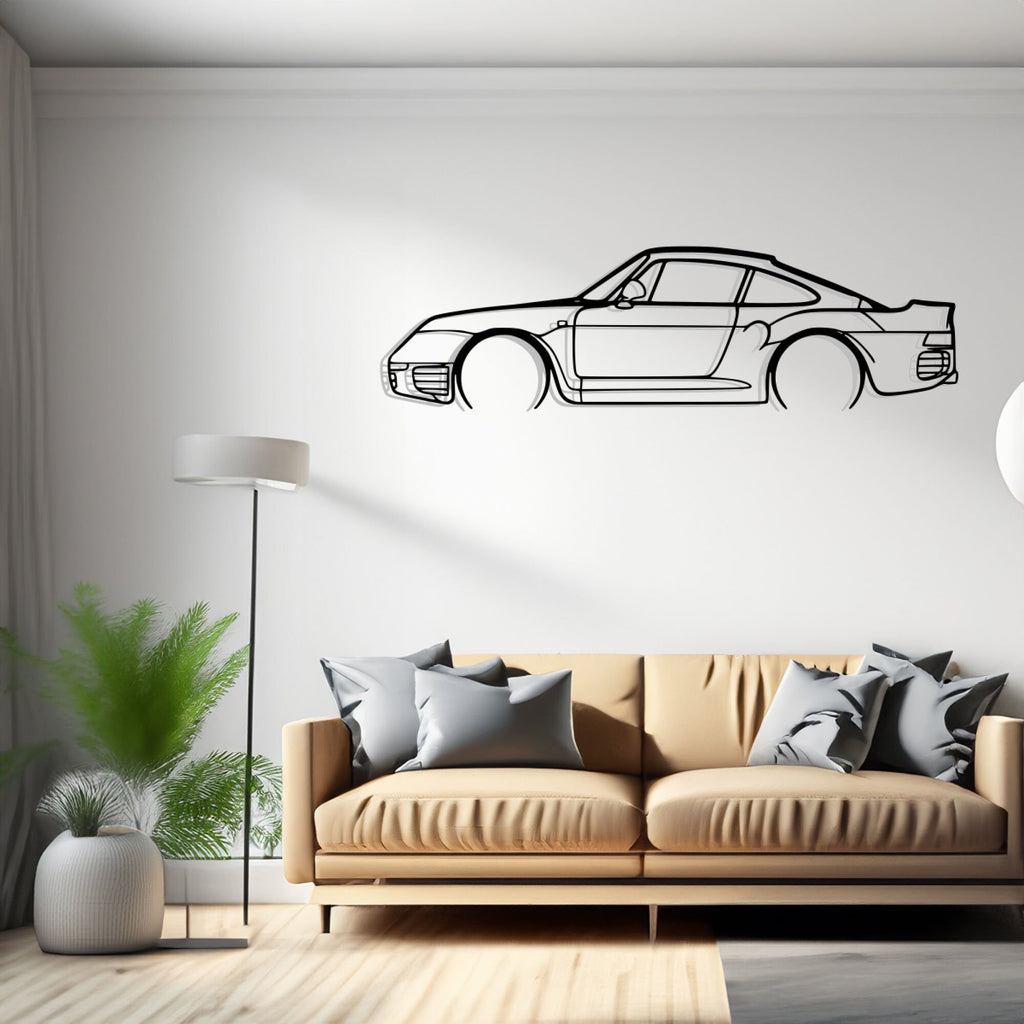 959 Detailed Silhouette Metal Wall Art, Birthday Gift, Gift for Him, Petrolhead Gift, Car Lover Gift, Wall Decor