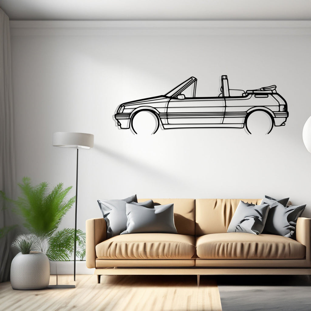 205 GTI Detailed Silhouette Metal Wall Art, Birthday Gift, Gift for Him, Petrolhead Gift, Car Lover Gift, Metal Car Decor Wall Decor