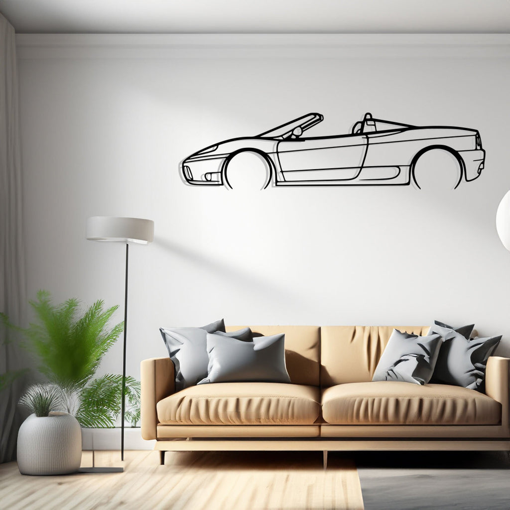 360 Spyder Detailed Silhouette Metal Wall Art, Birthday Gift, Gift for Him, Petrolhead Gift, Car Lover Gift, Metal Car Decor Wall Decor