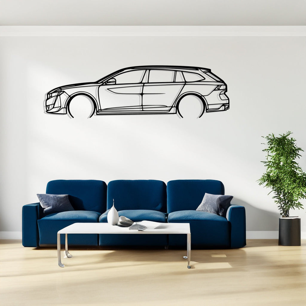 508 II SW PSE Detailed Silhouette Metal Wall Art, Birthday Gift, Gift for Him, Petrolhead Gift, Car Lover Gift, Metal Car Decor Wall Decor