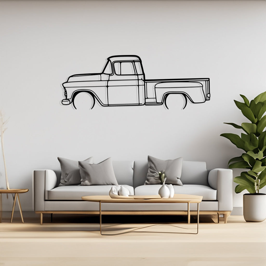 3100 1957 Detailed Silhouette Metal Wall Art, Birthday Gift, Gift for Him, Petrolhead Gift, Car Lover Gift, Car Wall Decor, Wall Decor