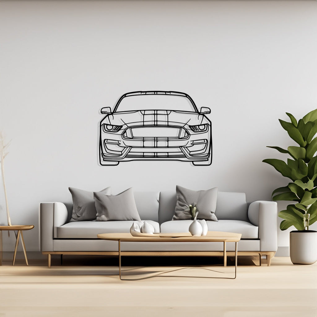 GT350 Front Silhouette Metal Wall Art, Birthday Gift, Gift for Him, Petrolhead Gift, Car Lover Gift, Car Decor Silhouette, Wall Hangings