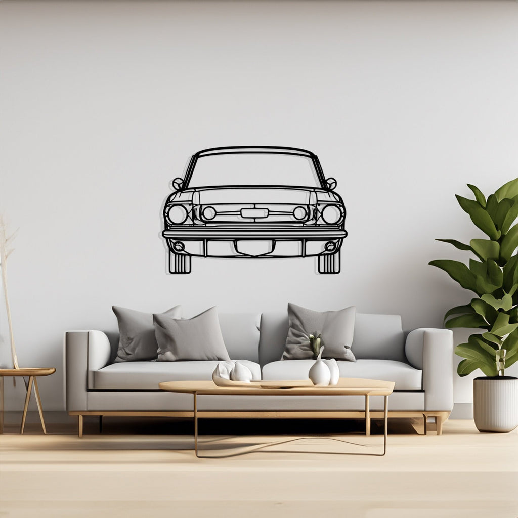 Mustang 1965 Front Silhouette Metal Wall Art, Birthday Gift, Gift for Him, Petrolhead Gift, Car Lover Gift, Decor Silhouette, Wall Hangings