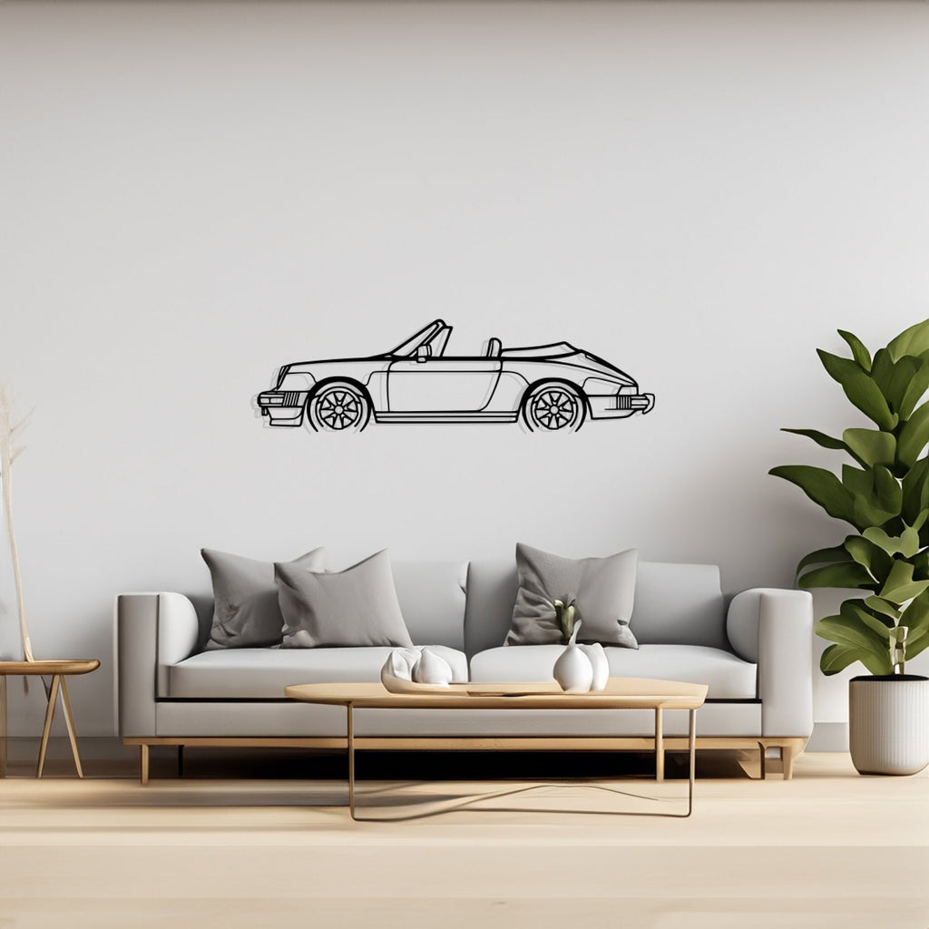 911 SC 1983 Detailed Silhouette Metal Wall Art, Birthday Gift, Gift for Him, Petrolhead Gift, Car Lover Gift, Wall Decor
