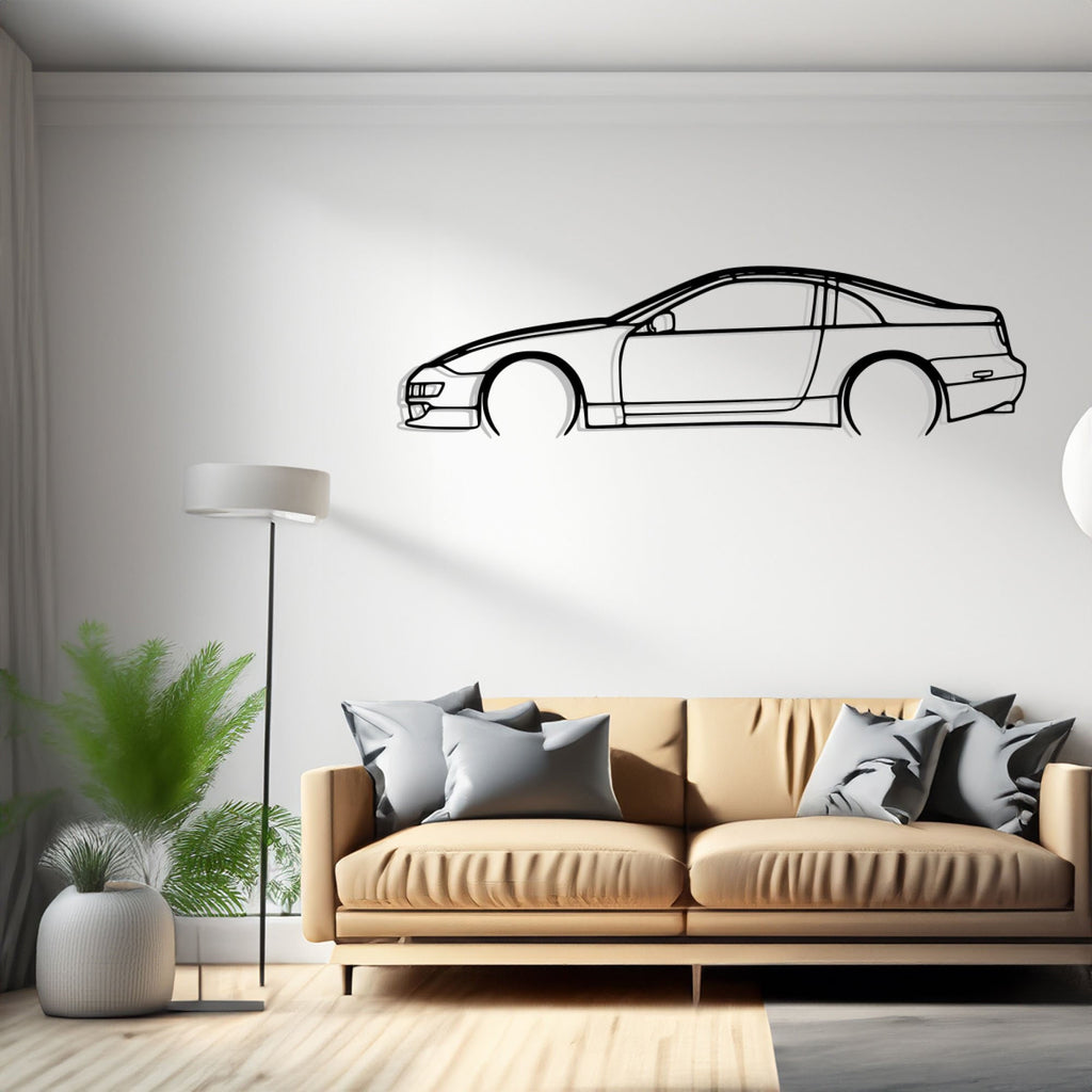 300zx Detailed Silhouette Metal Wall Art, Birthday Gift, Gift for Him, Petrolhead Gift, Car Lover Gift, Metal Car Decor Wall Decor